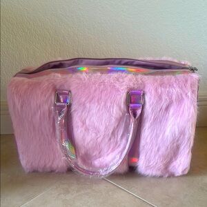 Pink Faux Fur sugar thrillz bag